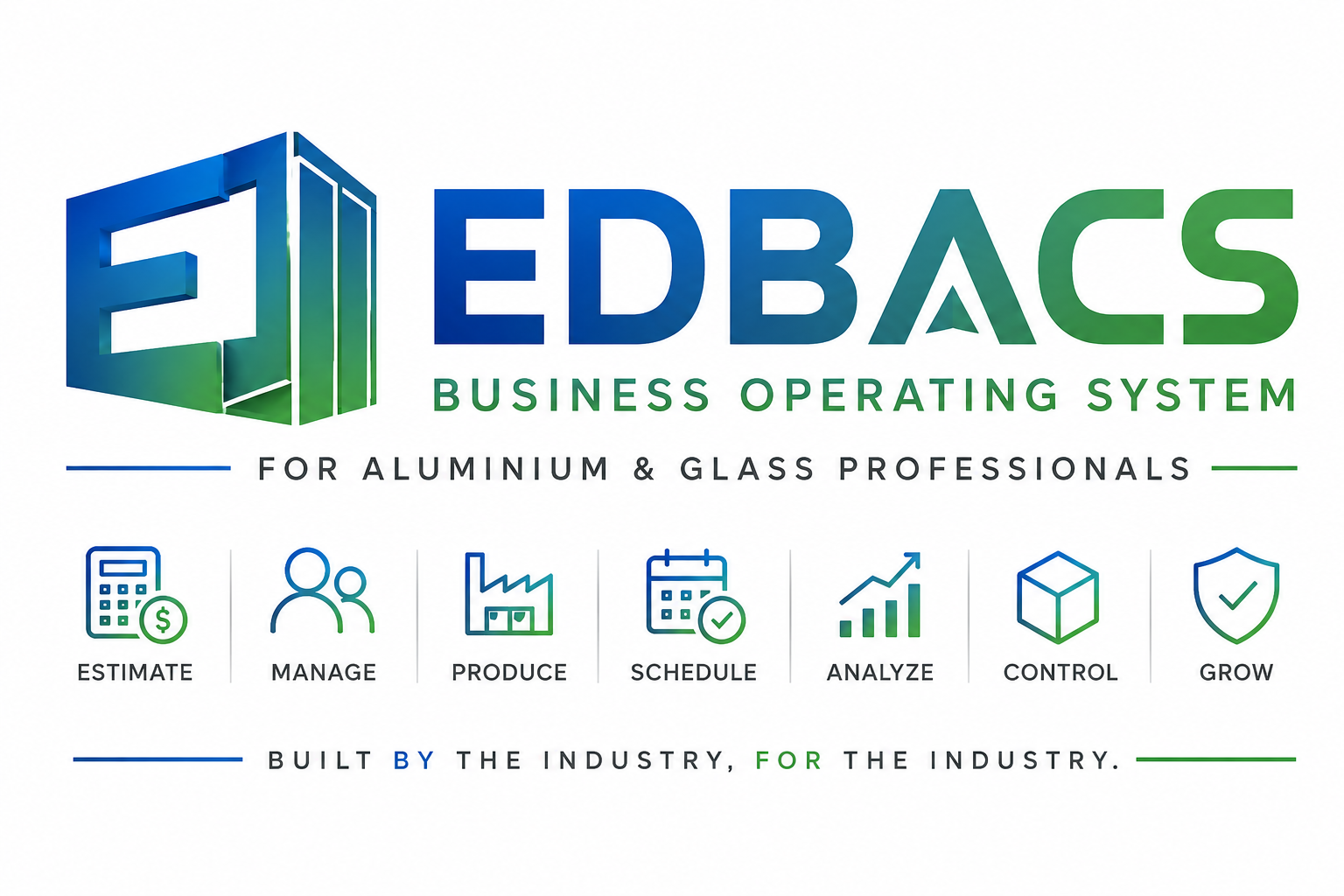 EDBacs Business Operating System for aluminium and glass professionals